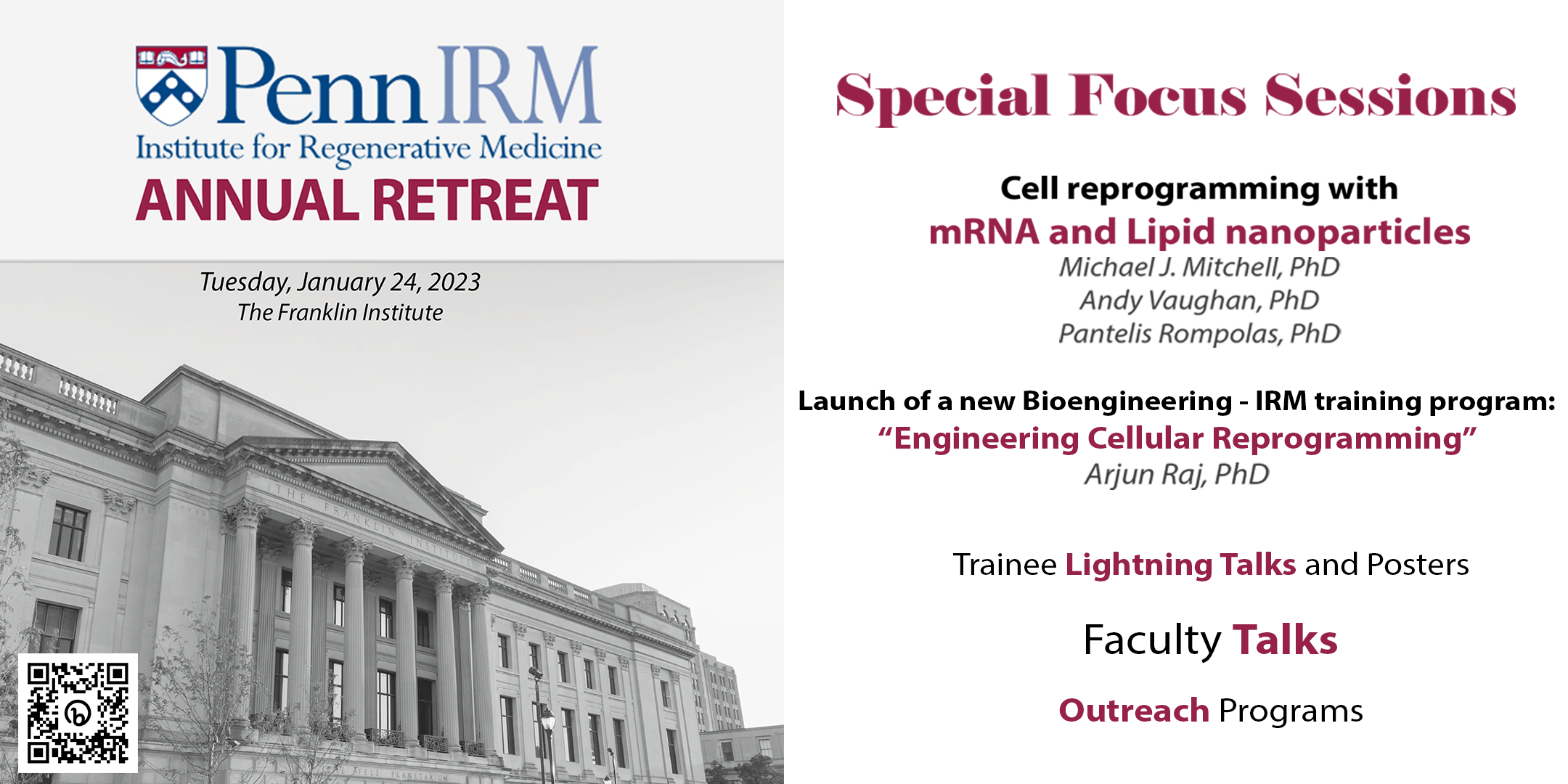 Annual IRM Retreat 2023 @ Franklin Institute