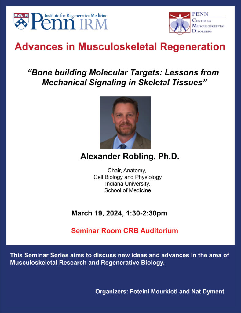Advances in Musculoskeletal Regeneration Seminar